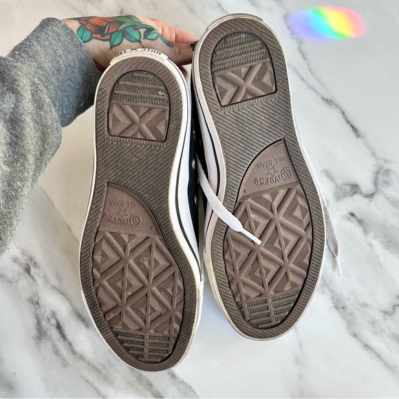 Converse Low Top Sneakers - Black & White - Picture 7 of 11